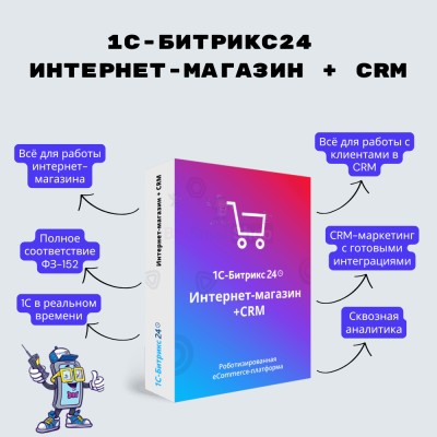 Программа для ЭВМ "1С-Битрикс24". Лицензия Интернет-магазин + CRM (12 мес.) - купить в Танеевке